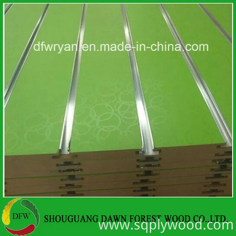 Good Quality 15mm Melamine Faced Slot MDF